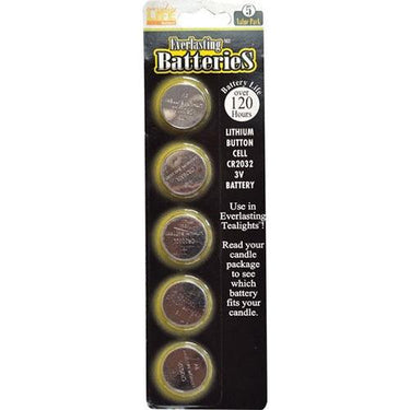5 pk CR2032 Batteries - The Fox Decor